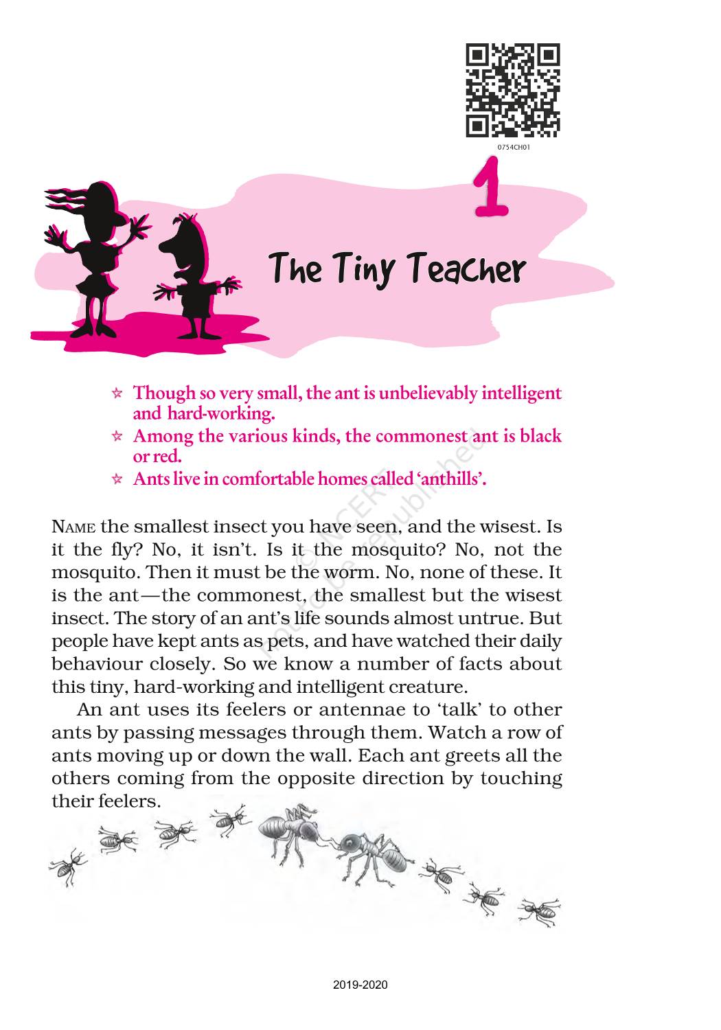 The Tiny Teacher - NCERT Book Of Class 7 English An Alien Hand